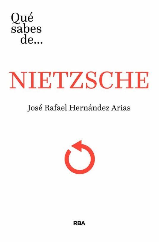 QUE SABES DE NIETZSCHE rust Rba- HERNANDEZ ARIAS, JOSE RAFAEL